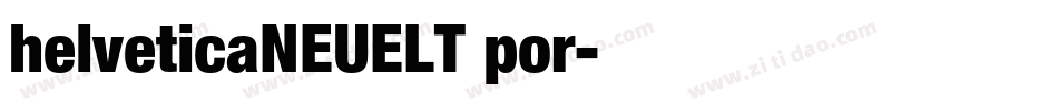 helveticaNEUELT por字体转换